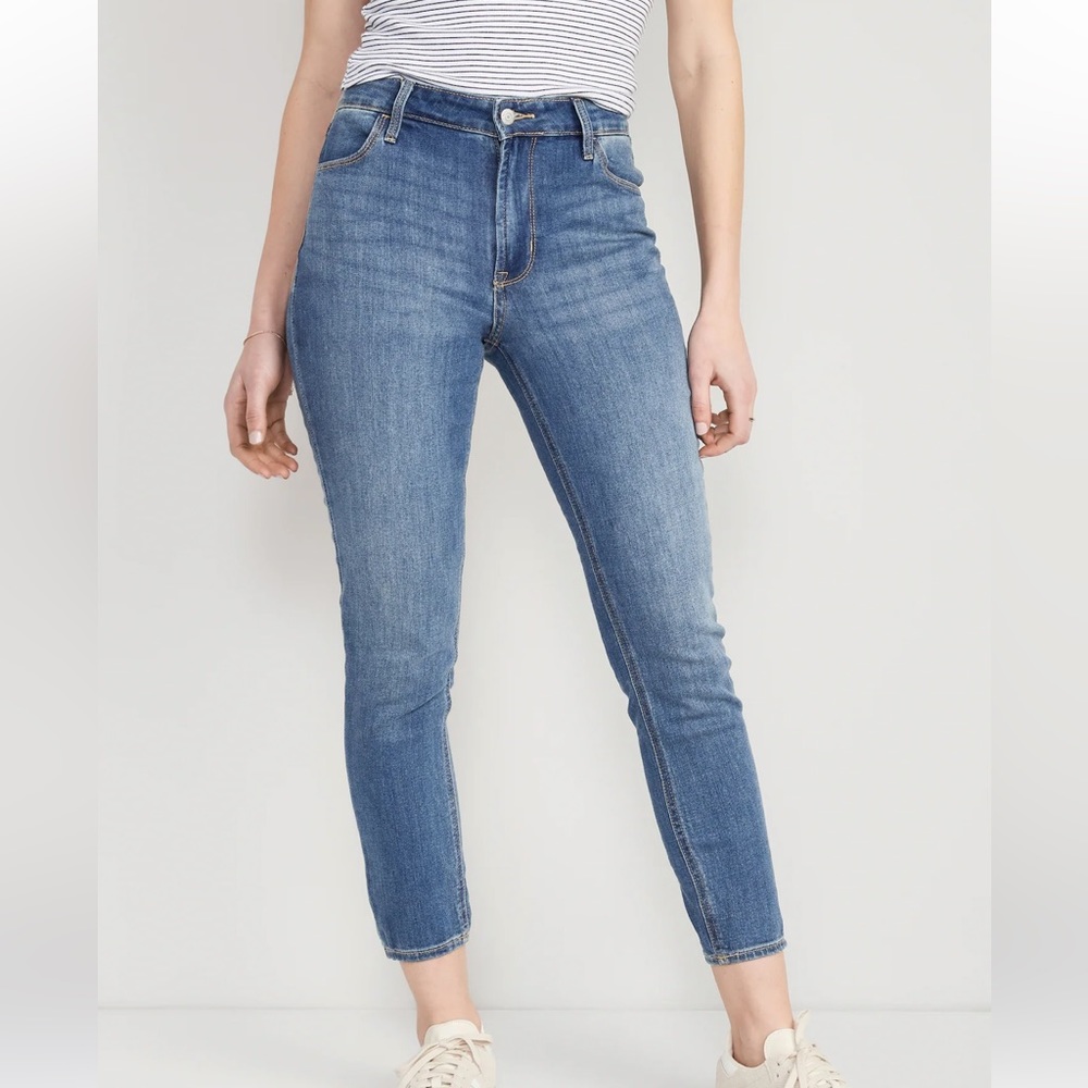 NWT High-Waisted Wow Super-Skinny Ankle Jeans - Picture 1 of 4